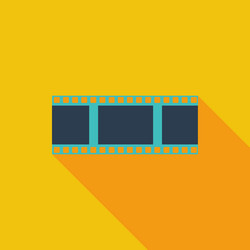 Film flat icon vector