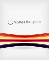 Rainbow color wave abstraction design template vector