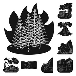 isolated object calamity and crash symbol set vector image