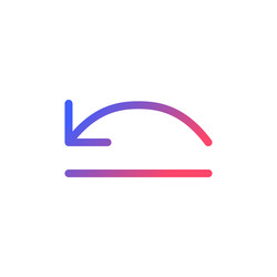 Move backward pixel perfect gradient linear ui vector