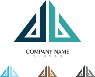 Grey blue alphabet letter ah a h logo icon design Vector Image