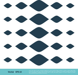 abstract geometric pattern icon template design vector