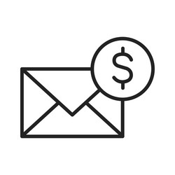 Business and finance web icons in line style vector