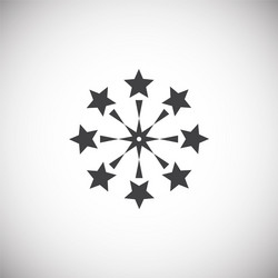 sparkle icon on background for graphic and web vector image