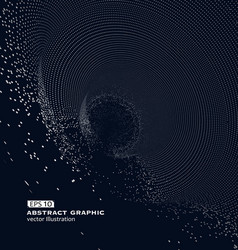 composed of particles swirling abstract graphics vector image