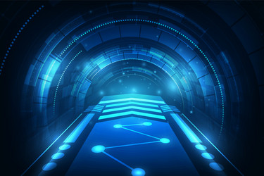 hi tech speed connection futuristic concept vector image