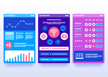 Interface ui design vector