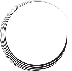 radial abstract geometric circle design element vector image