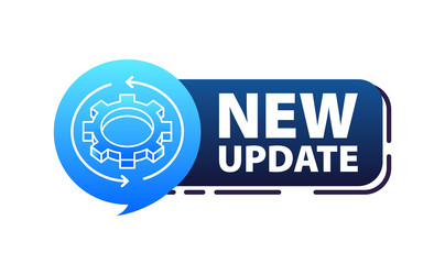 system software update and upgrade install new vector image