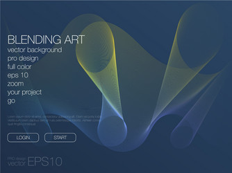 abstract blend background template for web site vector image