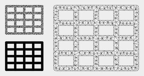 grid mesh wire frame model and triangle vector image