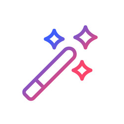 magic wand tool pixel perfect gradient linear ui vector image