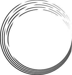 radial abstract geometric circle design element vector image