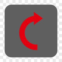 Rotate right rounded square button vector