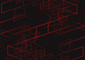 abstract background of red line and dark color vector image
