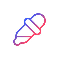 eyedropper pixel perfect gradient linear ui icon vector image