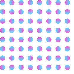 seamless circle pattern gradient dot art vector image