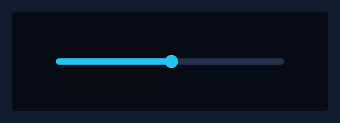 Slider with middle level ui element template vector
