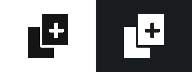 add icon linear graphics set in black vector image