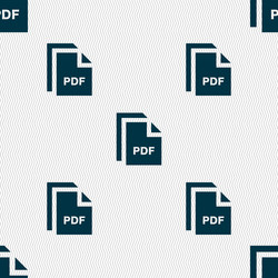 file pdf icon sign seamless pattern with geometric vector