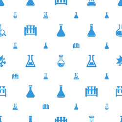 flask icons pattern seamless white background vector image
