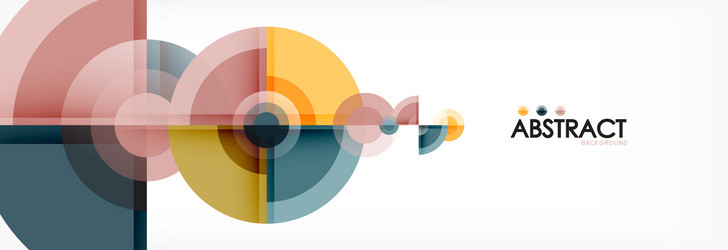 Geometric Circle Background vector image