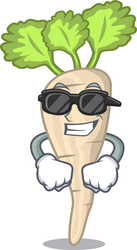 Cartoon Parsnip Character vector