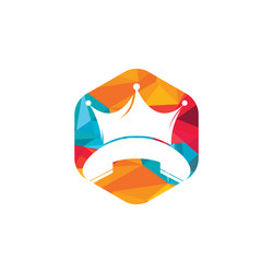 King call logo design Royalty Free Vector Image