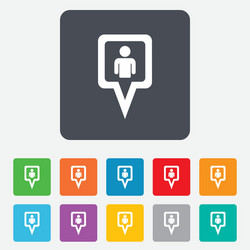 Location Marker Icon - Pin Pointer vector