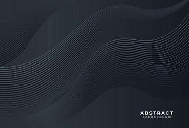 modern abstract line curve on dark background vector image