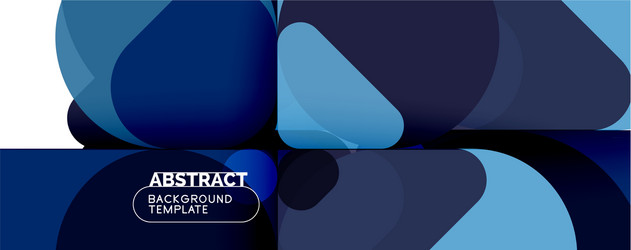 modern geometric round shapes and dynamic lines vector image