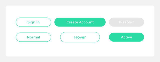 Creating account ui elements kit vector