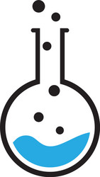 lab flask icon design template isolated vector image