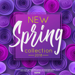 Spring fashion banner with handwritten calligraphy vector