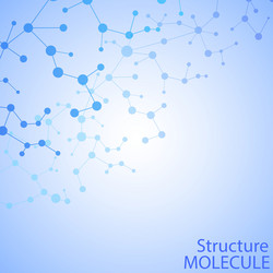 structure molecule and communication dna atom vector image