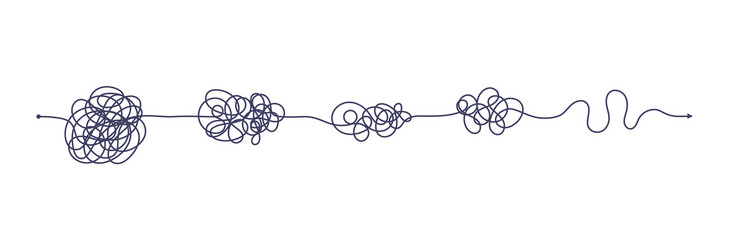 chaos simplifying problem solving and business vector
