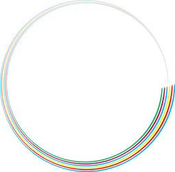 radial abstract geometric circle design element vector image