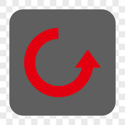 rotate up rounded square button vector image