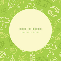 environmental frame seamless pattern background vector image