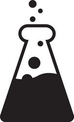 lab flask icon design template isolated vector image