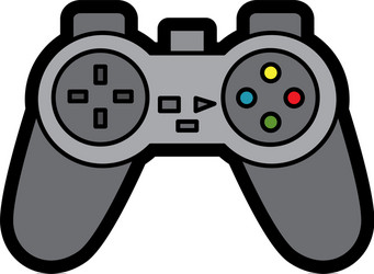 video game console joystick control buttons vector