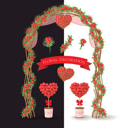 floral decorations Vector Image