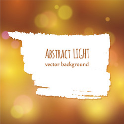 paint splash frame for text on abstract bokeh vector image