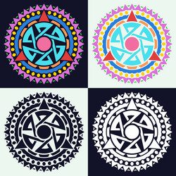 Abstract circular pattern Royalty Free Vector Image