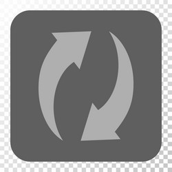 refresh rounded square button vector image