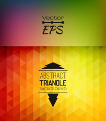 retro mosaic pattern of geometric triangle shapes vector image