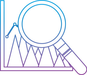 Diagram graph statistic and magnifier search vector