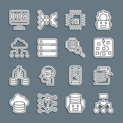 set line algorithm server data neural network vector image