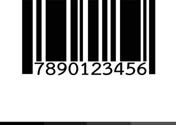 Barcode icon design vector