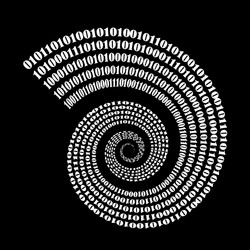 binary code background numbers concept vector image